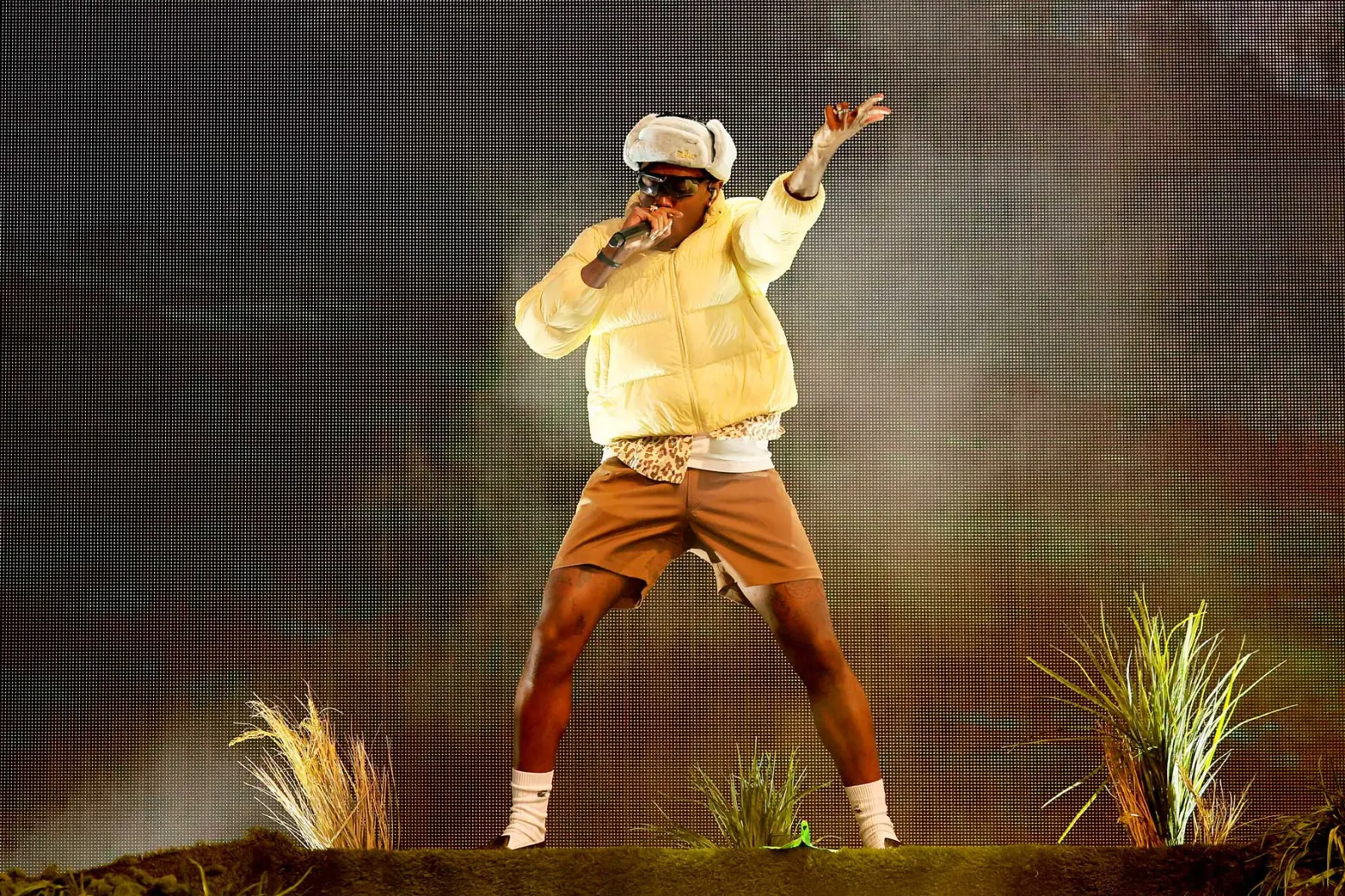 Le rappeur Tyler, The Creator sur scène